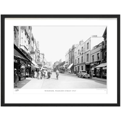 Windsor, Peascod Street 1937 by Francis Frith - Single Picture Frame Print