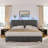 Bed Frame With Velvet Headboard, Storage Platform Bed With Charging Station And Led Lights-2113428756-2113428763