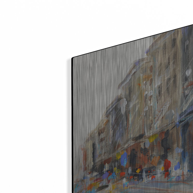 «Soho View» par Solveiga, art mural en métal, H 12 po x l 12 po