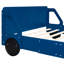 Lit voiture double pleine grandeur avec roues stables - Contreplaqué fabriqué pour un repos confortable Plateforme en forme de voiture gracieuse Matériau solide Bonne nuit-760241495-760241488