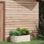 Lit de jardin surélevé galvanisé 3,5 pi x 2 pi 1,4 po, crème Pot de fleurs surélevé en métal avec bordure. Idéal pour planter des fleurs, des herbes et des légumes. Auto-vidange. Structure en acier. L 41,25 po x l 23,5 po x H 16,5 po