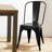 Metal Indoor-Outdoor Chairs Distressed Style Kitchen Dining Chairs Stackable Side Chairs With Back Set Of 4-563561062