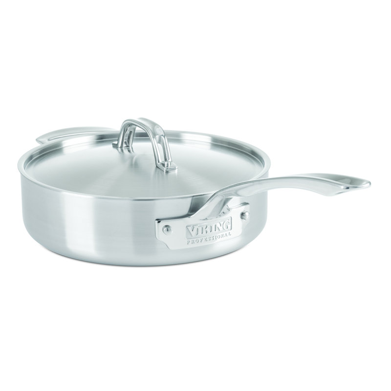 Viking Professional 5-Ply Saute Pan with Lid, 3.4 Qt.
