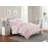 Floral Pintuck 3PC Comforter Set, Soft Microfiber, Pastel Colors, Lightweight Bedding Set-689213273-689213272