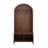 Arch Hall Tree With Bench And Shoe Storage, 4-in-1 Coat Rack With 4 Hooks And 2 Fluted Doors