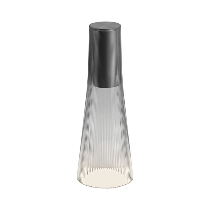 Lampe de table Candél, Noir / fumée