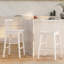 Tabouret de comptoir moderne en bois massif de 24 po, tabourets pour îlot de cuisine avec dossier-1666775507-1666775514