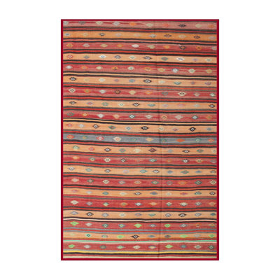 Abstract Red/Brown Area Rug