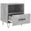 Erno 40cm W Iron Bedside Table-1422215013