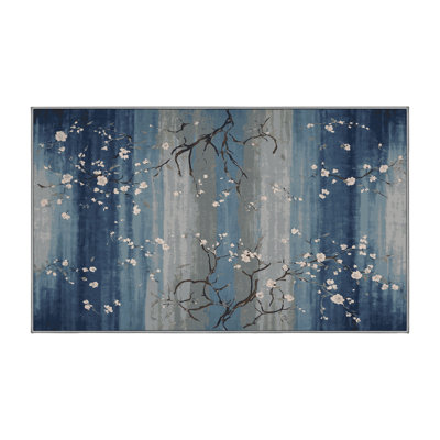 Machine Washable Gray Area Rug