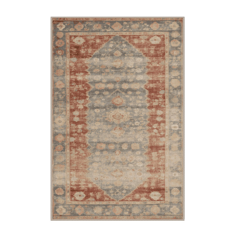 Machine Washable Overdyed Brown Area Rug, Rectangle 8' x 10'