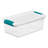 Sterilite Plastic Clear Stackable Latching Storage Box Container