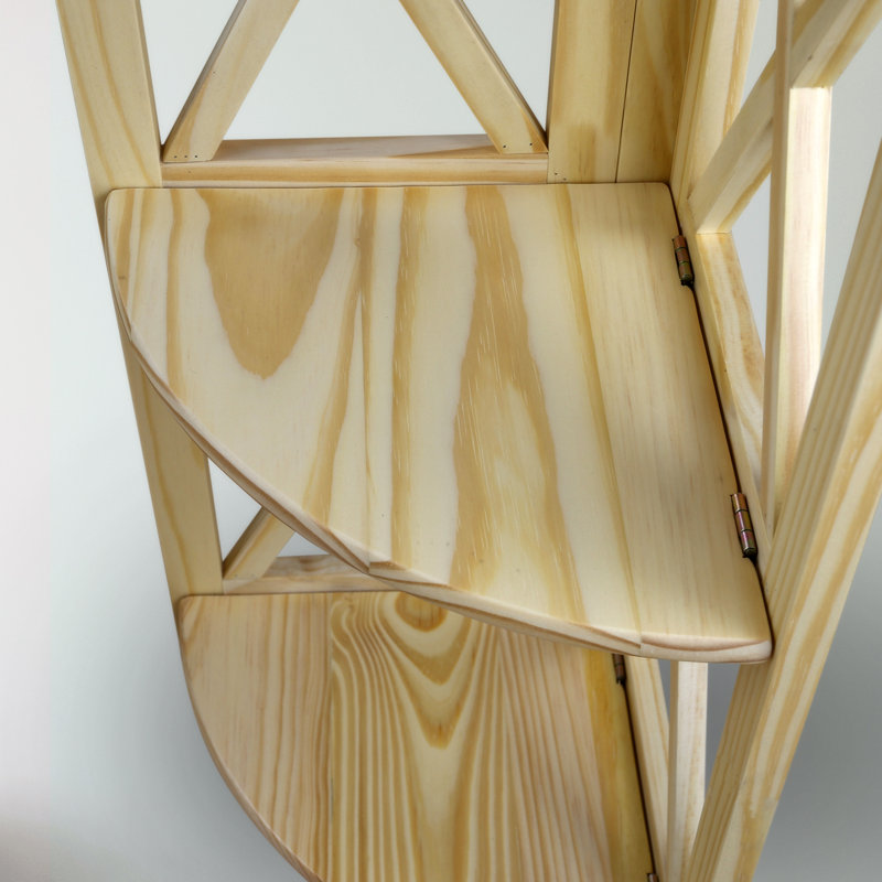 Thelen Corner Bookcase, Natural