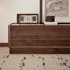 Black walnut solid wood furniture TV cabinet