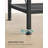 5-Tier Metal Storage Rack, Shelving Unit With X Side Frames, Dense Mesh