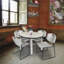Plateau de table Kee, 4 chaises empilables Zeng-51310978-51310979-84166796
