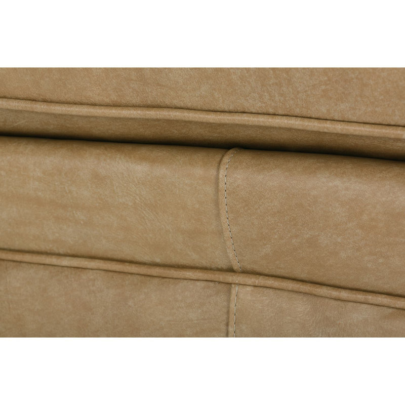 Butterscotch Kara Leather Swivel Glider