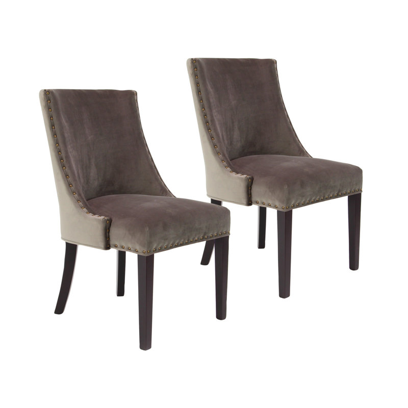 Chaise rembourrée Brazeal, Brun