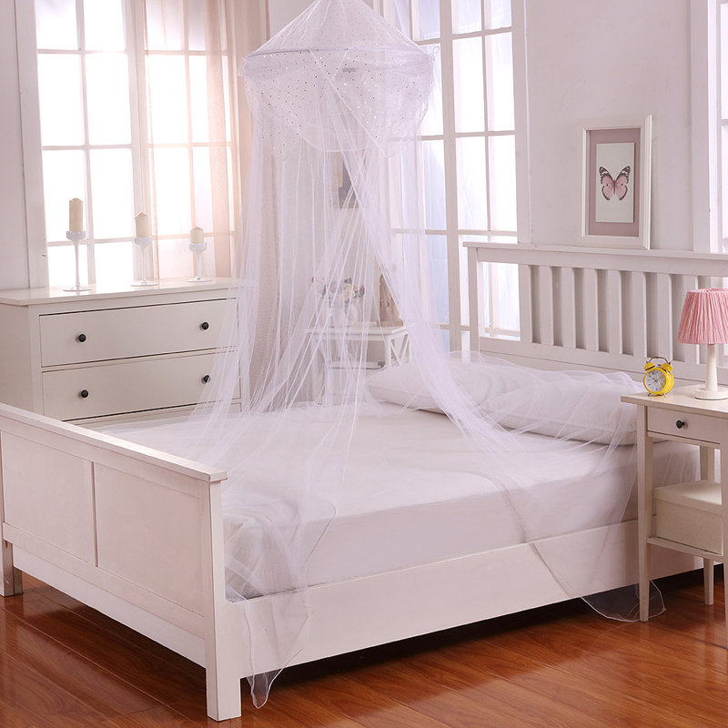  Lit à baldaquin pliable pour enfants, Blanc