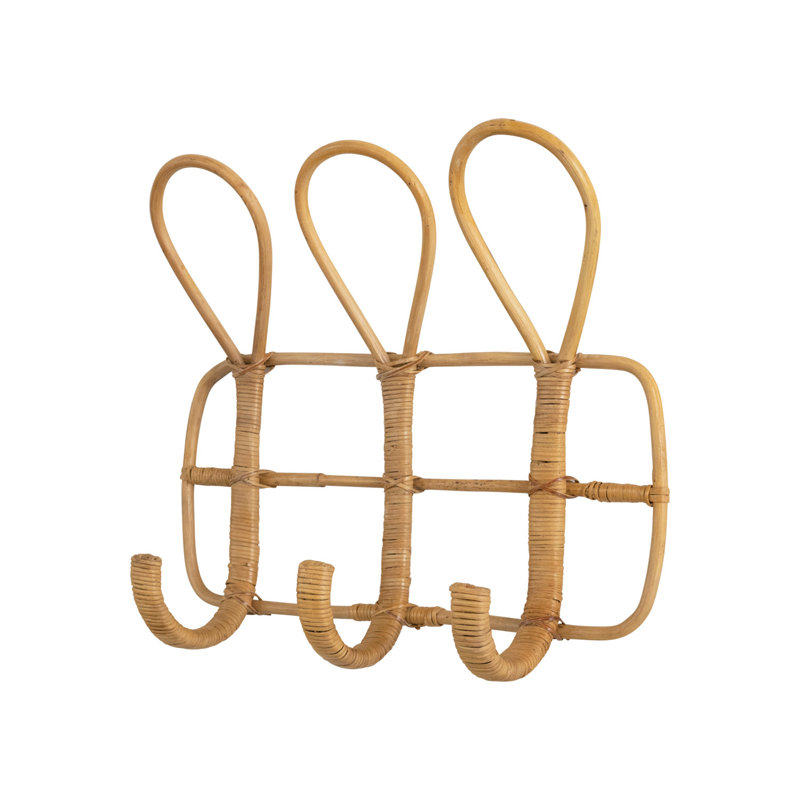 Rattan Wall Hook with 3 Hooks