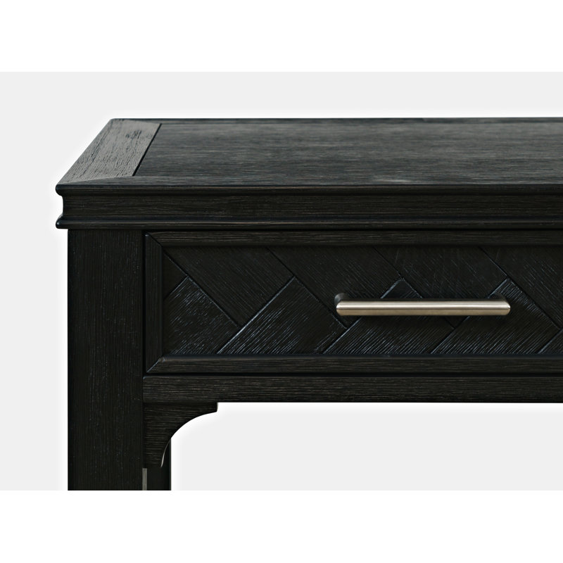 Bureau Itsham avec prises intégrées, Noir