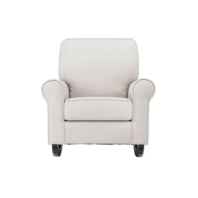Elvin Beige Fabric Rocking Chair