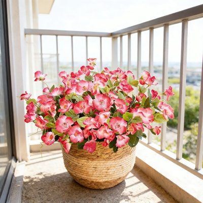 6 paquets de fleurs d'hibiscus artificielles pour la décoration du jardin