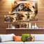 «Lion Collage - Animal Circle», art mural-35120057-35120071