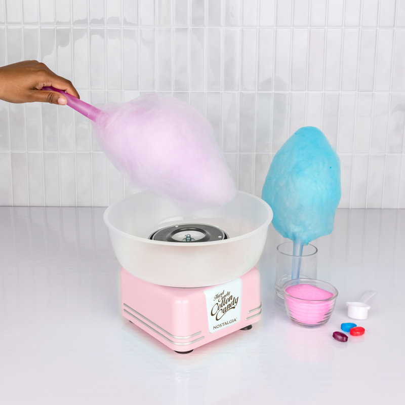 Nostalgia Candy Cotton Candy Maker, Pink, Pink
