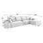 Canapé modulaire de 135 pouces avec méridienne en forme de L, canapé modulaire moderne avec siège profond, canapé rembourré pour la chambre à coucher du salon, aucun assemblage requis-132948437-132948439