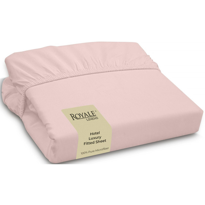 Royale Linens | Ultra Soft Brushed Microfiber | Hotel Luxury Bottom Sheets | Wrinkle Free & Fade Resistant | Deep Pocket Only