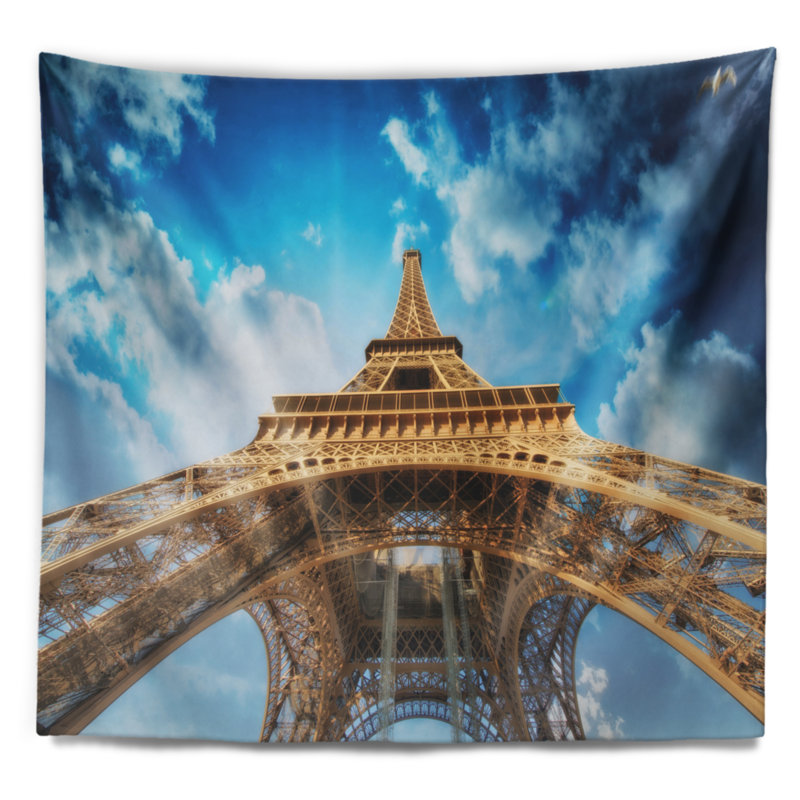 Paysage urbain, vue magnifique sur la tour Eiffel à Paris, H 50 po x l 60 po