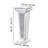 Mirrored Glass Side Table Pedestal Stand End Table 101cm	