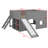 Functional Low Loft Bed With Slide And Built-In Shelves-1747412790