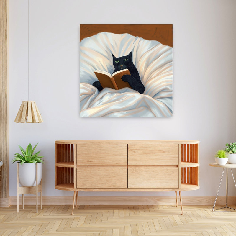 Art contemporain, art contemporain pour chat, H 36 po x l 36 po