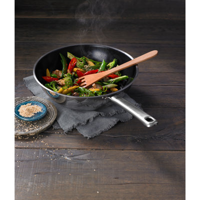 Wuhan 28cm Non-Stick Stainless Steel Wok