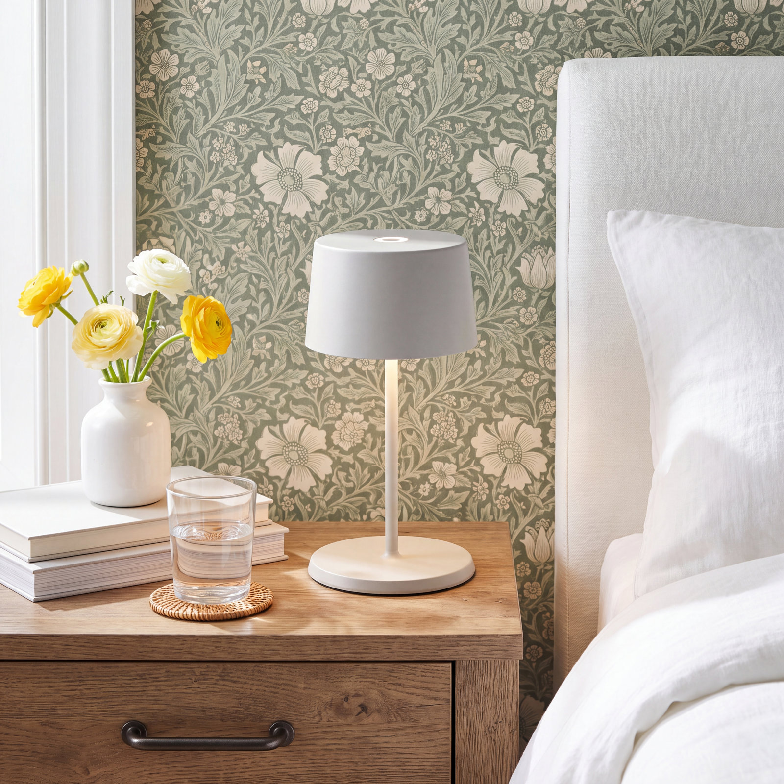 Olivia Pro Mini Table Lamp, White