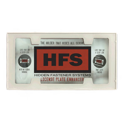 Licence Plate Tempered Glass Cover Hides All Screws