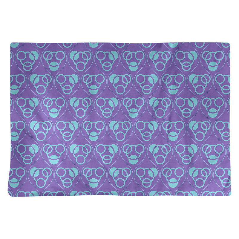 Napperon en coton 18 "Classic, Mauve / bleu sarcelle, polyester