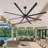 Ikera 100" W 8-Blade Metal Windmill Ceiling Fan-1756607265