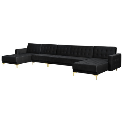Cherry 6 Seater Velvet Large Corner Sofa 