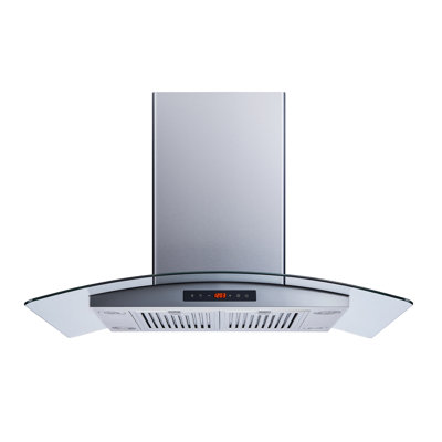 36" 600 CFM Convertible Island Range Hood in Stainless Steel
