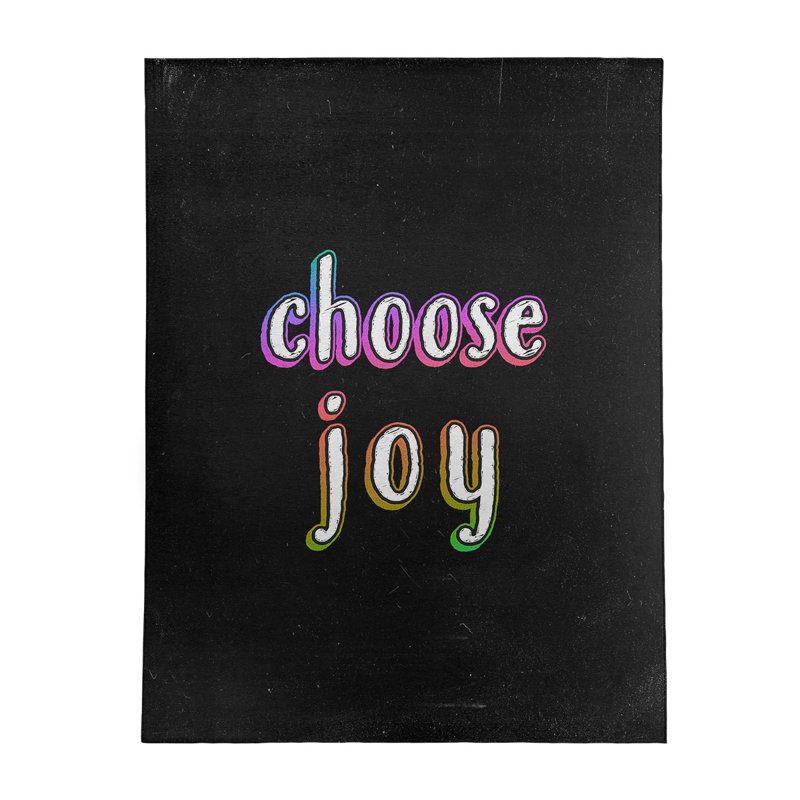 Tapis en poly-chenille choose tableau noir style, Rectangle 5 pi x 7 pi