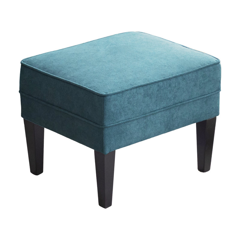 Repose-pieds Chalyce, Mélange de polyester bleu sarcelle foncé