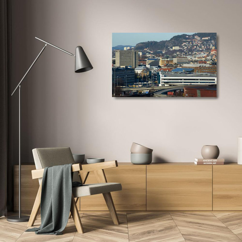 Bergen Cityscape, Norway, 15" H x 24" W