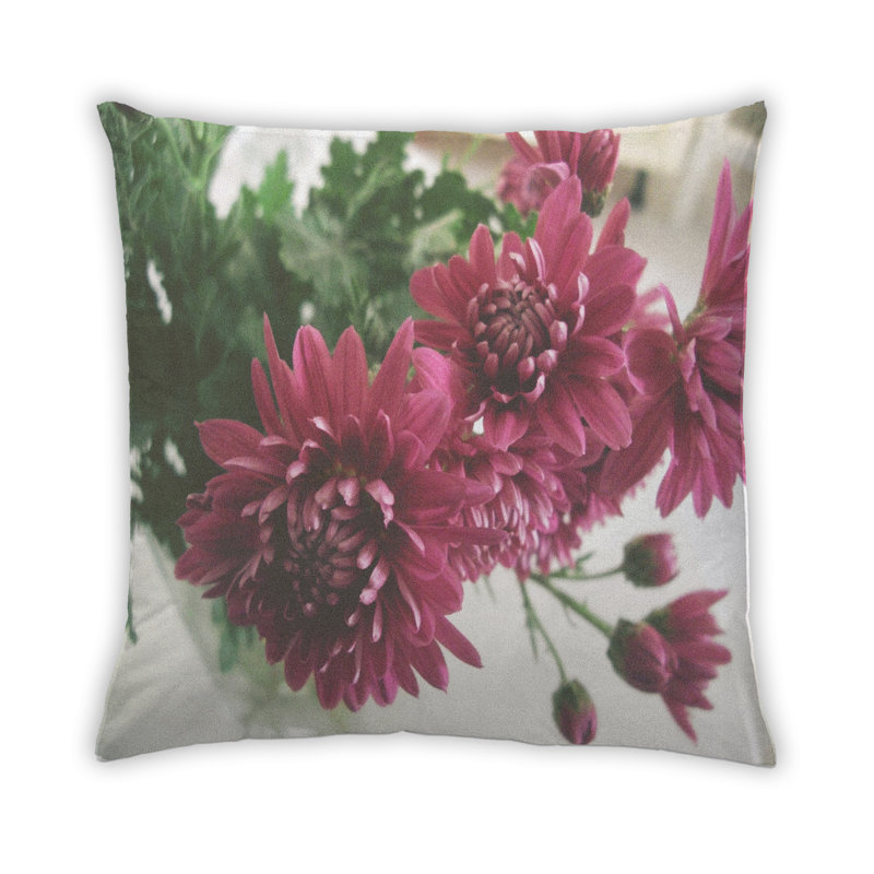 Coussin Plants Flower 66, Microsuède