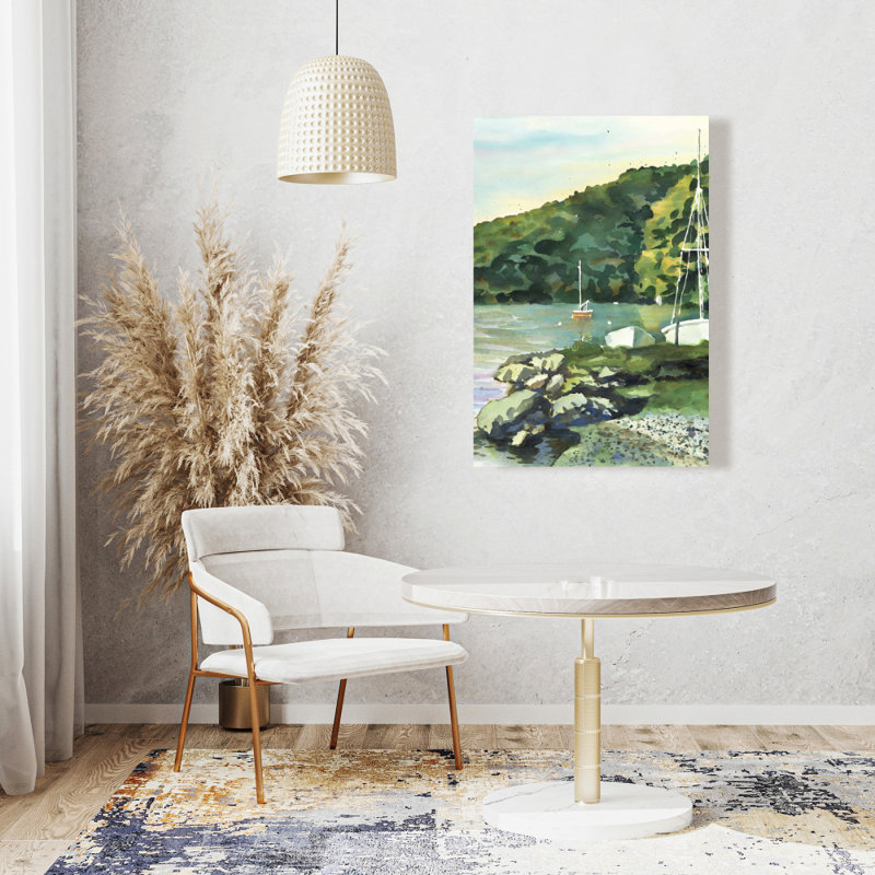Sailboat Day - Scenic Boat Canvas for Home Decor Artwork