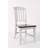 Imran Slat Back Side Chair in Dark Brown/Soft Gray