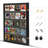 Vertical 35-Card Baseball & Trading Card Display Case, UV Protection, Lockable Acrylic (1-Pack)