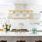 3 - Light Kitchen Island Rectangle Chandelier-344545485